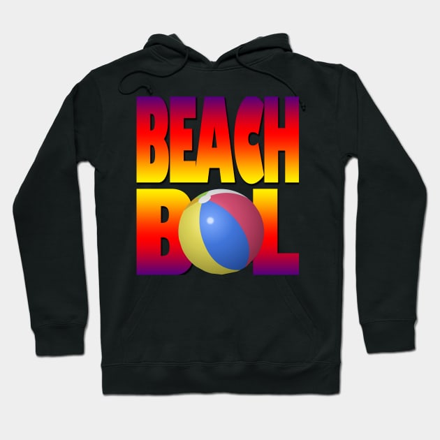 beach bol Hoodie by likbatonboot